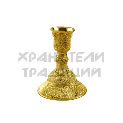 Подсвечник "Лоза", металл; h10.Арт.ПМ-7367-4