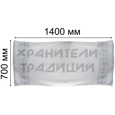 Полотенце для крещения, белое; 70*140.Арт.Т-КП-008