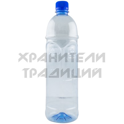 Бутылка с крестом для Святой Воды, ПЭТ; 1,0 л..Арт.Е-СВ-1